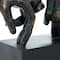 10" Black Polystone Traditional Pinky Swear Sculpture